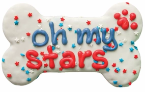 *Seasonal - SUMMER* Bosco & Roxy's 4th of July - "Oh My Stars" 6" Bone Dog Cookie seasonal cat wear,holiday pet clothes