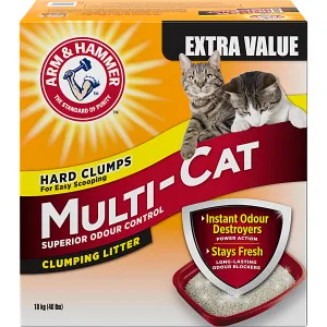 A&H Multi-Cat Clumping Litter 18KG adult cat food, best cat food for adults