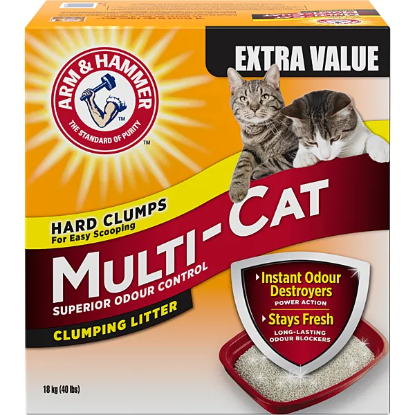 A&H Multi-Cat Clumping Litter 18KG adult cat food, best cat food for adults