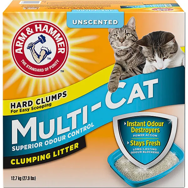 A&H Multi-Cat Clumping Litter Unscented 12.7KG adult cat food, best cat food for adults