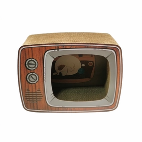 AaPet Cat Scratcher Television Theme Box cat collar set,pet leash set