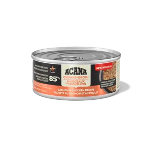 Acana Cat Chunks in Broth Salmon & Chicken Recipe adult cat food, best cat food for adults