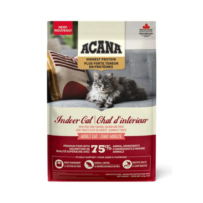 Acana Highest Protein, Indoor Cat Recipe adult cat food, best cat food for adults