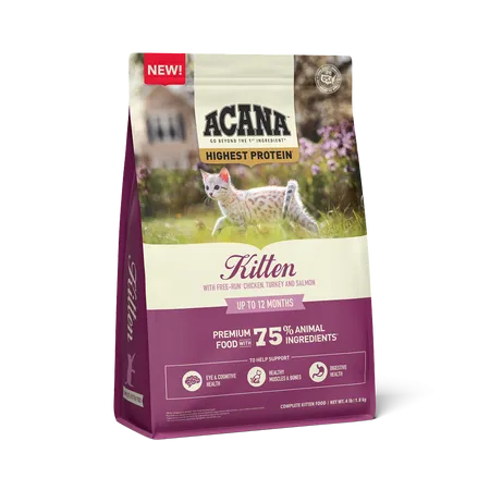 Acana Highest Protein Kitten 1.8kg kitten care supplies, kitten milk replacer