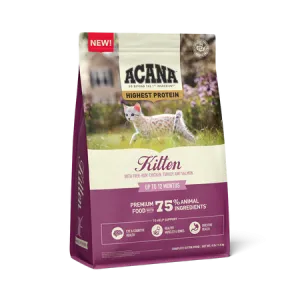 Acana Highest Protein Kitten 1.8kg kitten care supplies, kitten milk replacer