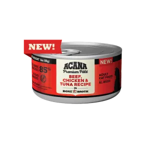 ACANA Premium Pate Beef, Chicken & Tuna Recipe Canned Cat Food wet cat food, canned cat food