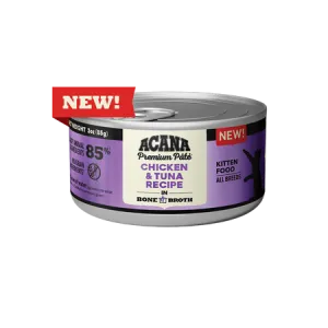 ACANA Premium Pate Chicken & Tuna Recipe Canned Kitten Food wet cat food, canned cat food