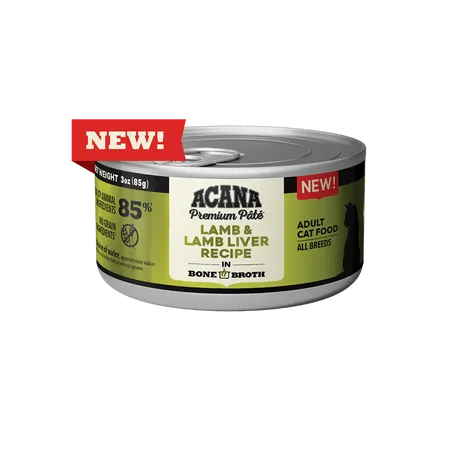 ACANA Premium Pate Lamb & Lamb Liver Recipe Canned Cat Food grain free cat food, no grain dry cat food