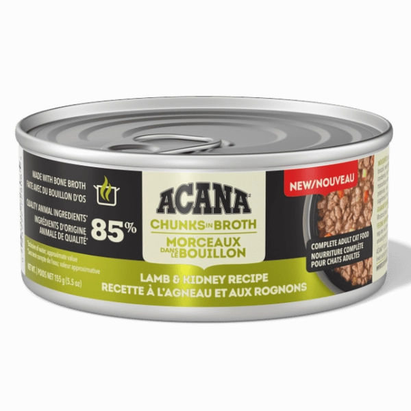 ACANA  Chunks in Broth Lamb & Kidney Recipe Canned Cat Food, 5.5oz