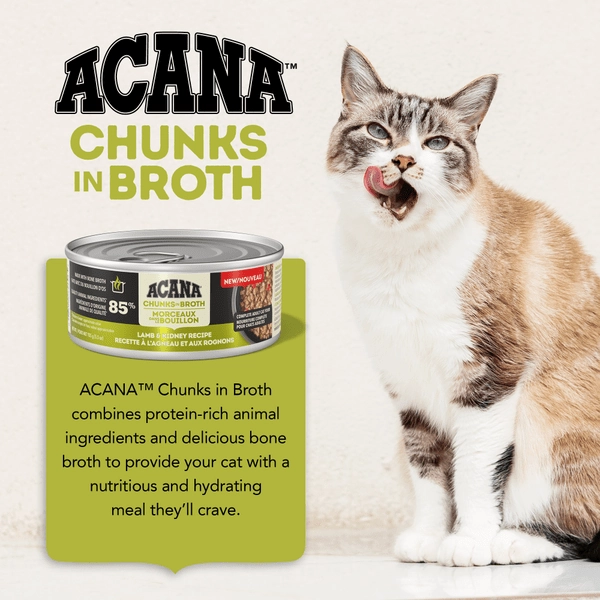 ACANA  Chunks in Broth Lamb & Kidney Recipe Canned Cat Food, 5.5oz