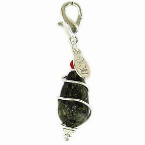 African Bloodstone Healing Dog Collar Charm Pawmulet dog collar charm,pet tag