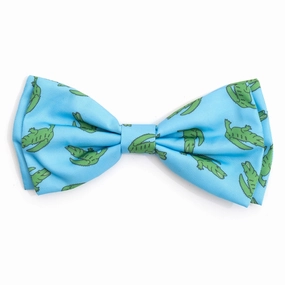 Al The Gator Dog Bow Tie Blue dog collar accessory,collar decor
