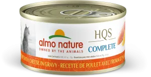 Almo Nature HQS Complete Chicken & Cheese in Gravy 70g dry cat food, cat kibble