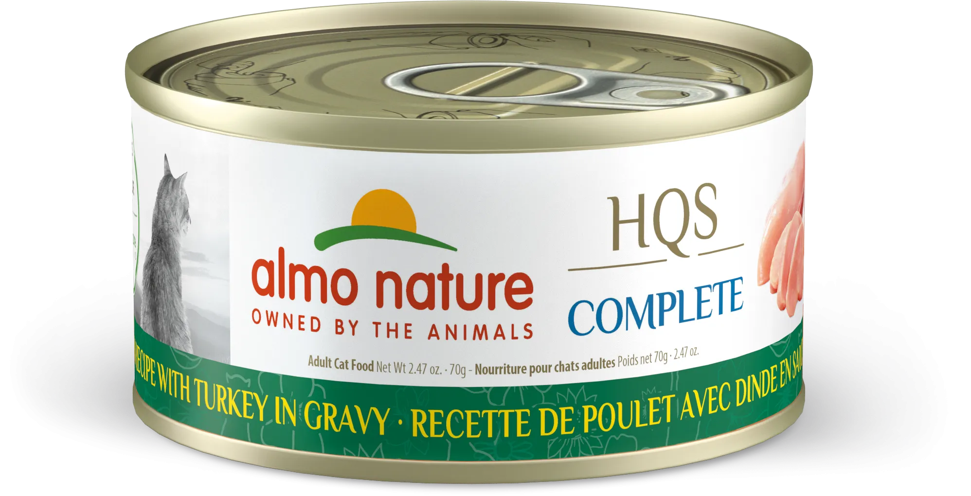 Almo Nature HQS Complete Chicken & Turkey in Gravy 70g dry cat food, cat kibble