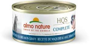Almo Nature HQS Complete Mackerel & Sea Bream in Gravy 70g dry cat food, cat kibble