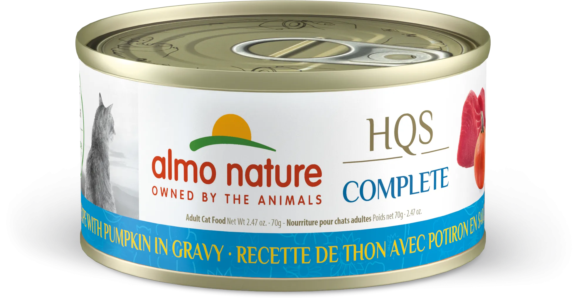 Almo Nature HQS Complete Tuna & Pumpkin in Gravy 70g dry cat food, cat kibble