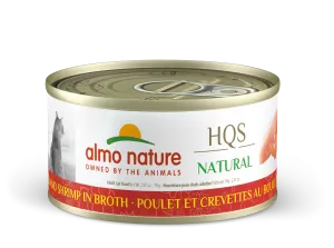 Almo Nature HQS Natural Chicken & Shrimp in Broth 70g dry cat food, cat kibble