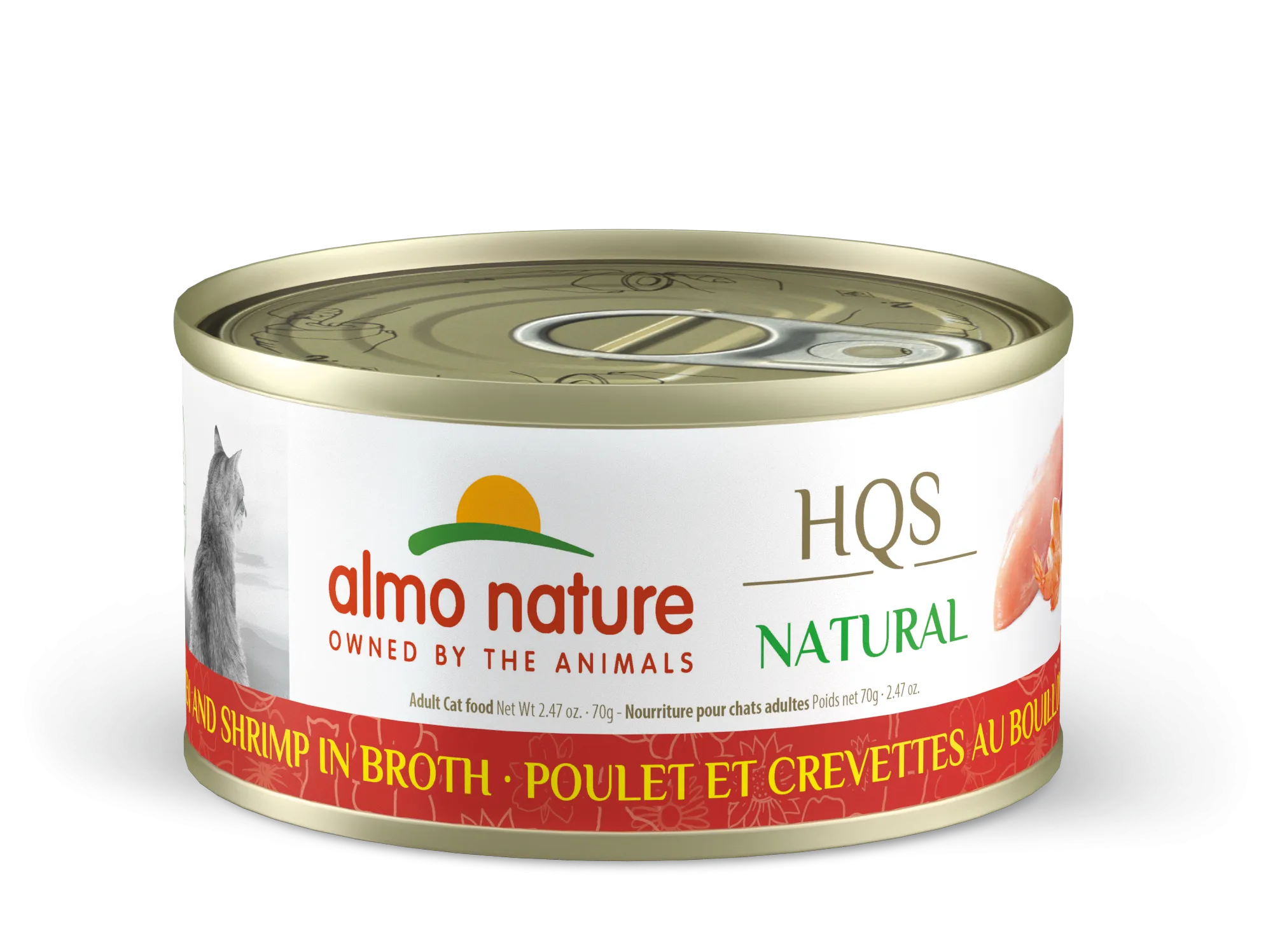 Almo Nature HQS Natural Chicken & Shrimp in Broth 70g dry cat food, cat kibble