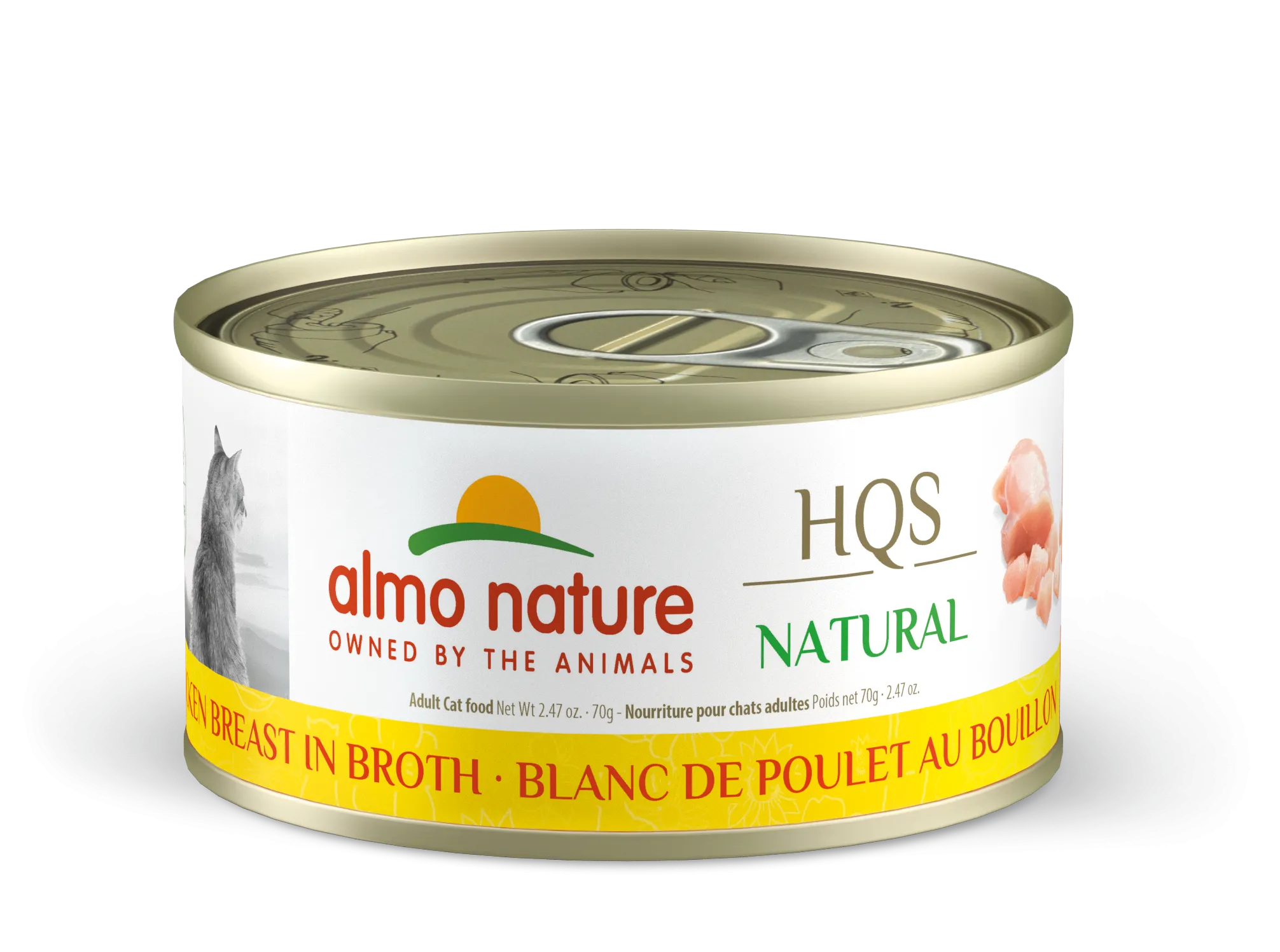 Almo Nature HQS Natural Chicken Breast in Broth 70g dry cat food, cat kibble