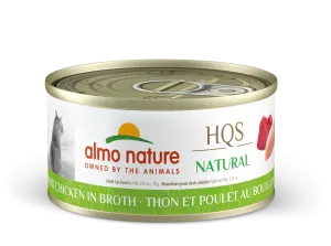 Almo Nature HQS Natural Tuna & Chicken in Broth 70g dry cat food, cat kibble