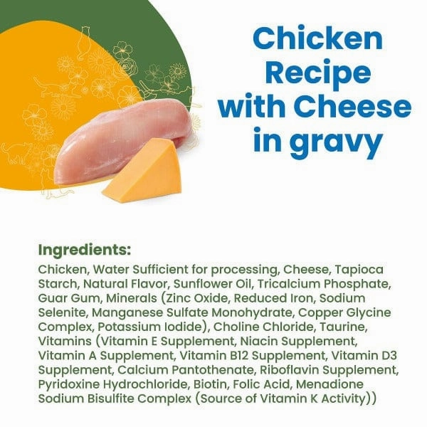 Almo Nature HQS Complete Chicken with Cheese in Gravy Canned Cat Food