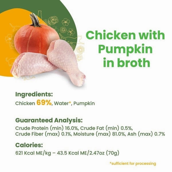 Almo Nature HQS Natural Chicken with Pumpkin in Broth Canned Cat Food