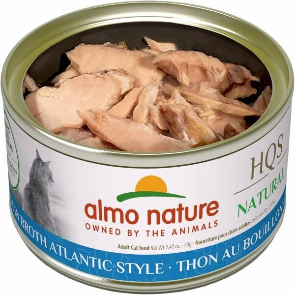 Almo Nature HQS Natural Tuna in Broth Atlantic Style Canned Cat Food