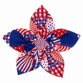 Americana Dog Collar Flower dog collar accessory,collar decor