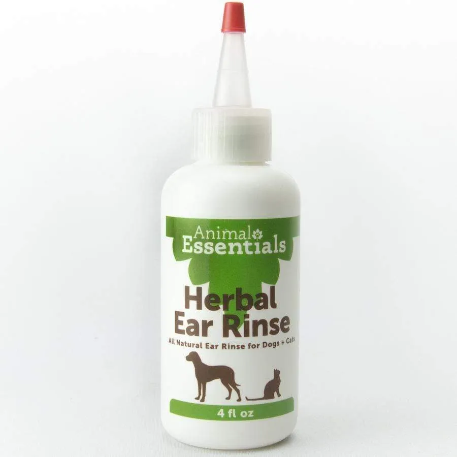 Animal Essentials Herbal Ear Rinse for Dogs and Cats cat grooming brush, cat shampoo