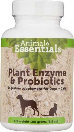Animal Essentials Plant Enzyme with Probiotics Digestive Supplement for Dogs and Cats cat digestion aid, sensitive stomach cat food