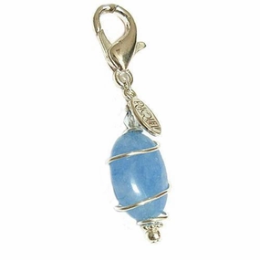 Aquamarine Healing Dog Collar Charm Pawmulet dog collar charm,pet tag