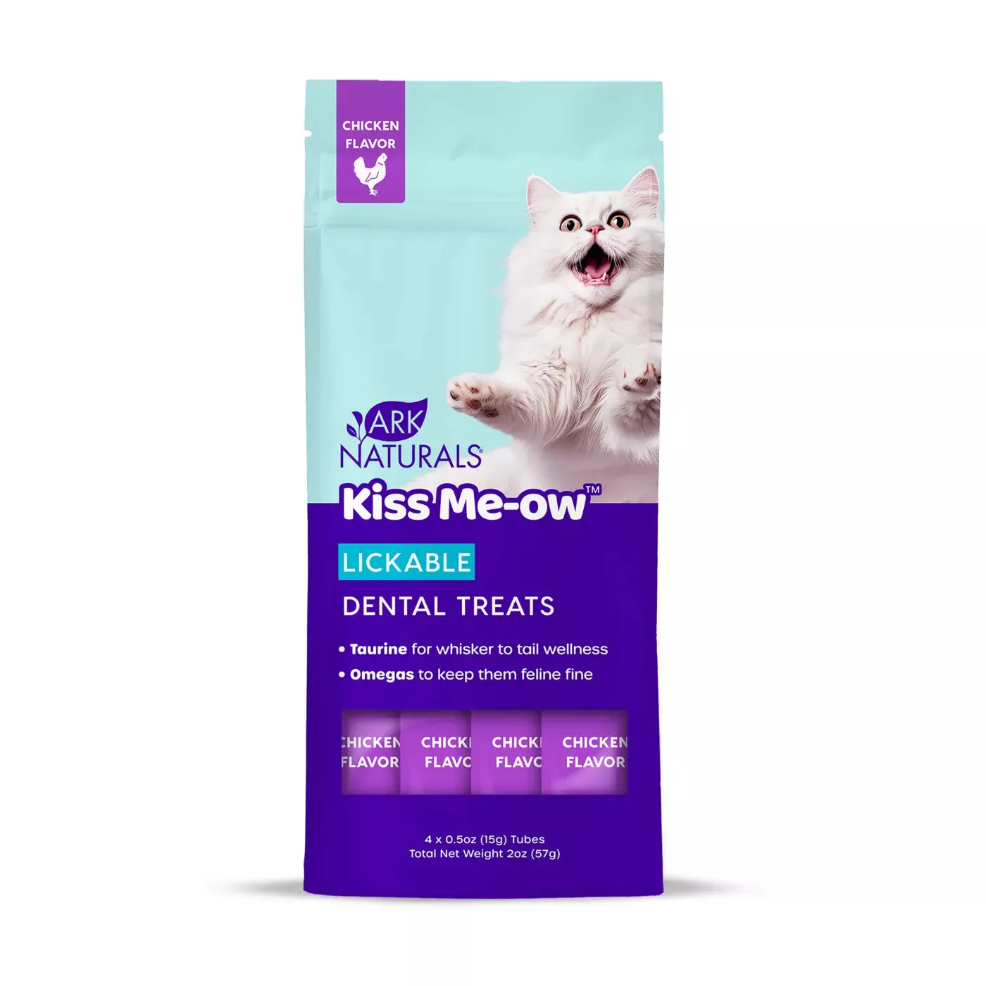 Ark Naturals Kiss Me-Ow Chicken Lickable Dental Cat Treats cat essentials, basic cat supplies