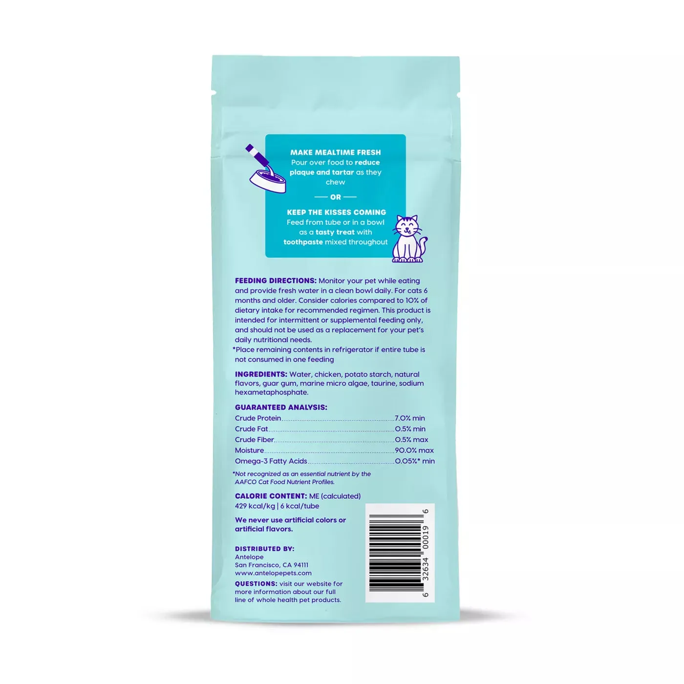 Ark Naturals Kiss Me-Ow Chicken Lickable Dental Cat Treats