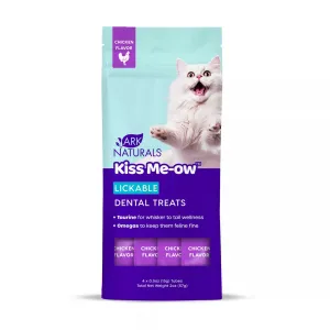 Ark Naturals Kiss Me-Ow Chicken Lickable Dental Cat Treats dental cat treats, cat teeth cleaning