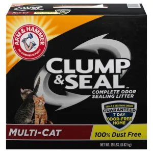 Arm & Hammer Clump & Seal Multi Cat Formula clumping litter for cats, natural cat litter
