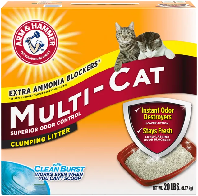 Arm & Hammer Multi-Cat Fresh Scent clumping litter for cats, natural cat litter