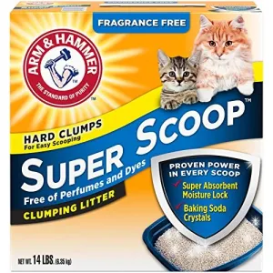 Arm & Hammer Super Scoop Litter - Unscented unscented cat litter, dust free litter
