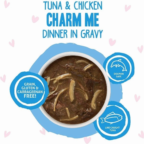 B.F.F. Charm Me Tuna & Chicken Dinner in Gravy Pouch Cat Food