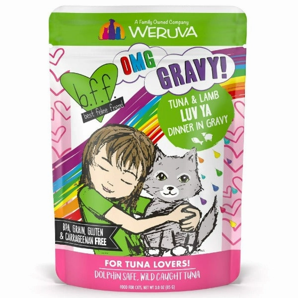 B.F.F. Luv Ya Tuna & Lamb Dinner in Gravy Pouch Cat Food