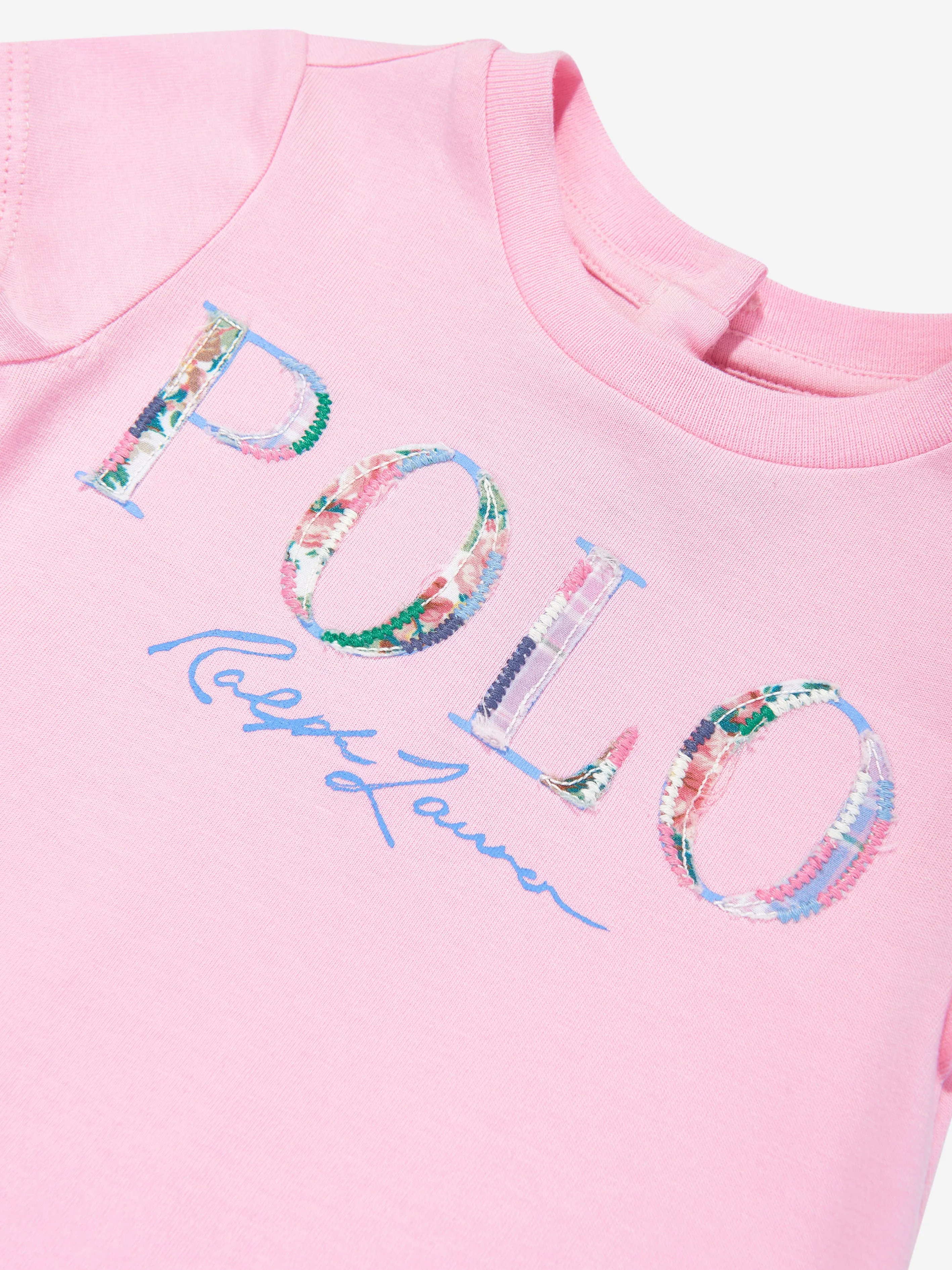 Baby Girls Polo Logo Dress in Pink