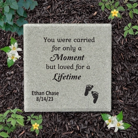 Baby Loss Memorial Stone - You were carried for only a Moment, but loved for a Lifetime show poultry,grooming poultry