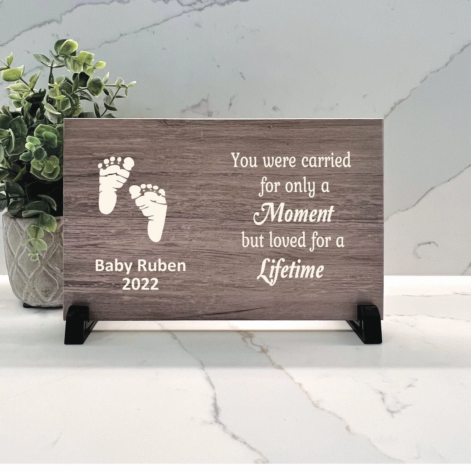 Baby Memorial - Personalized Wood Memorial Gift for Baby Loss