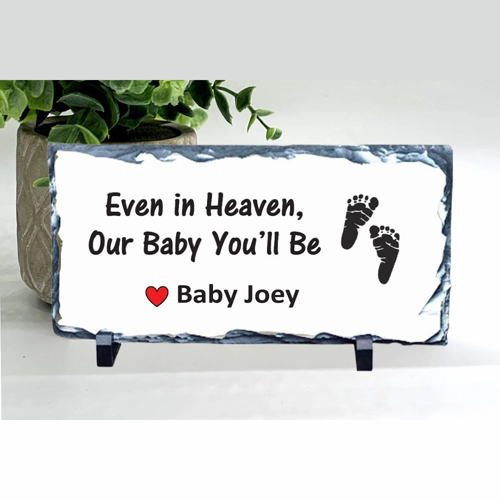 Baby Memorial Stone - "Even in heaven, Our baby youll be"