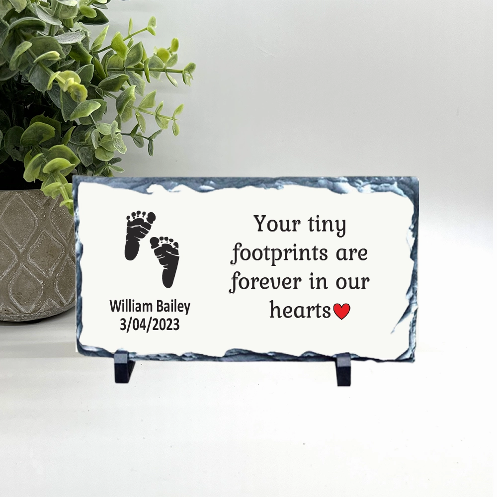 Baby Memorial Stone- Your tiny footprints are forever in our hearts