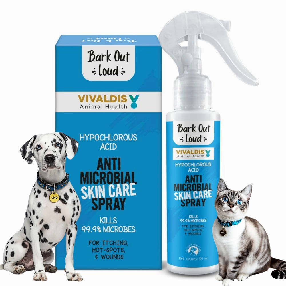Bark Out Loud Anti Microbial Skin Spray for Dogs and Cats