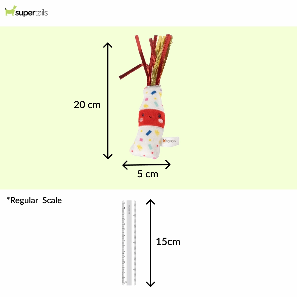 Barkbutler x Fofos Birthday Drink Catnip Toy for Cats