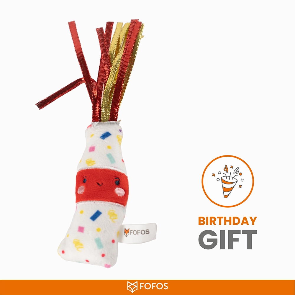 Barkbutler x Fofos Birthday Drink Catnip Toy for Cats
