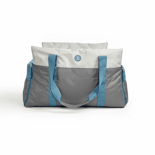 Barkbutler x Fofos Car Seat Carrier for Dogs and Cats (Grey/Blue)