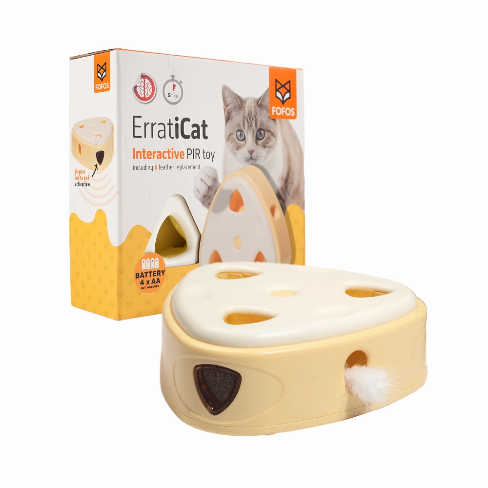 Barkbutler x Fofos Cheese Box Interactive Toy for Cats