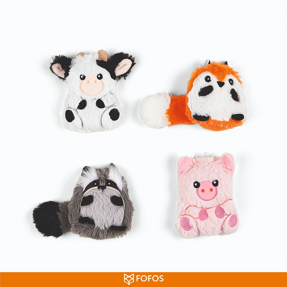 Barkbutler x Fofos Floppy Crinkle Fox Catnip Toy for Cats